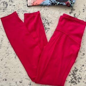 Lululemon Train Time leggings, hot pink, 25”, 4